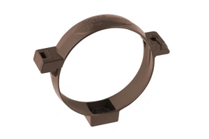 Хомут трубы, ПВХ, серия Стандарт, цвет Коричневый